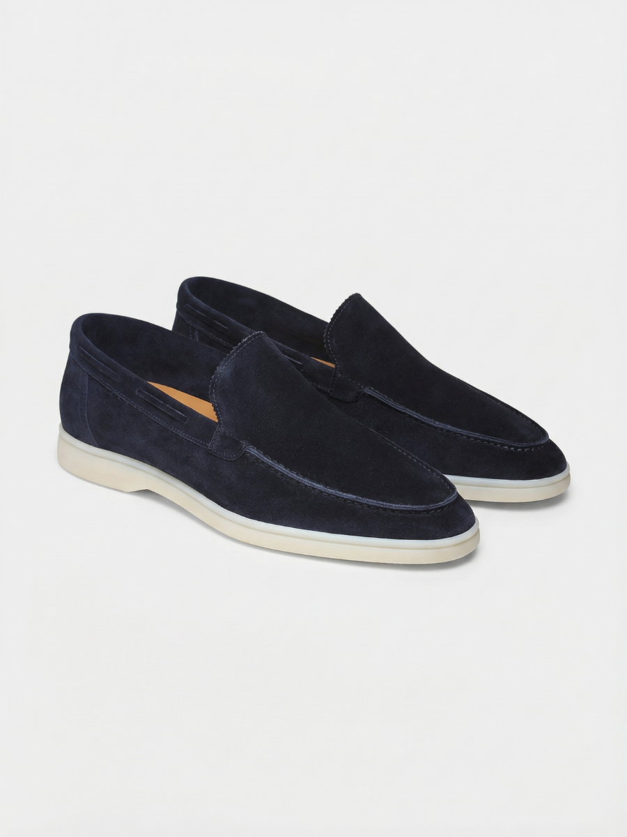 Navy Yacht Loafers