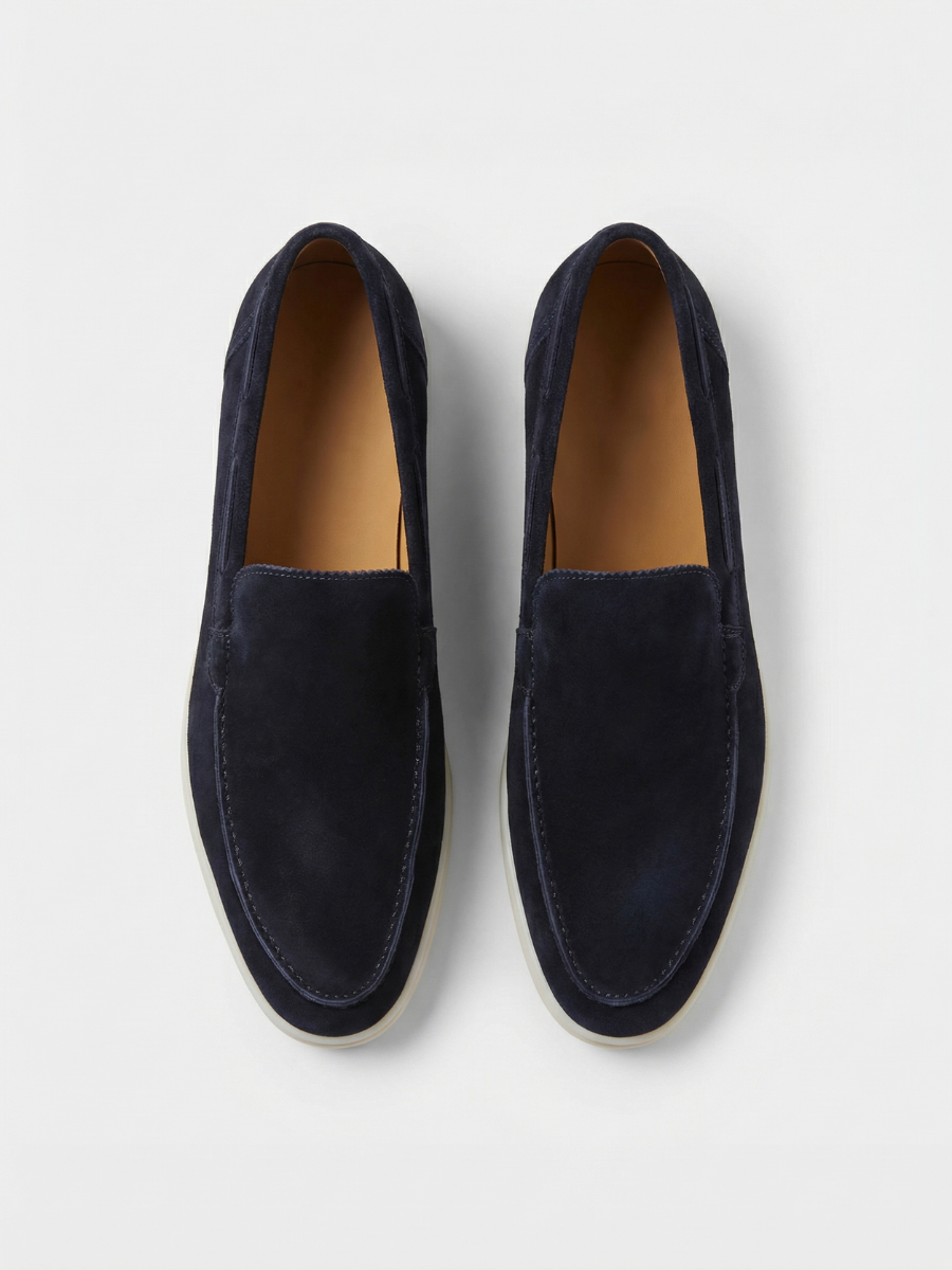 Navy Yacht Loafers