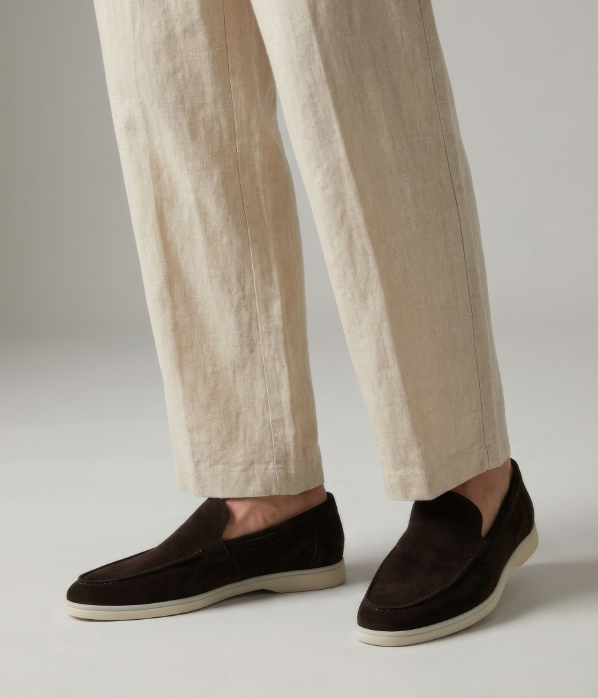 Beige Linen Trousers