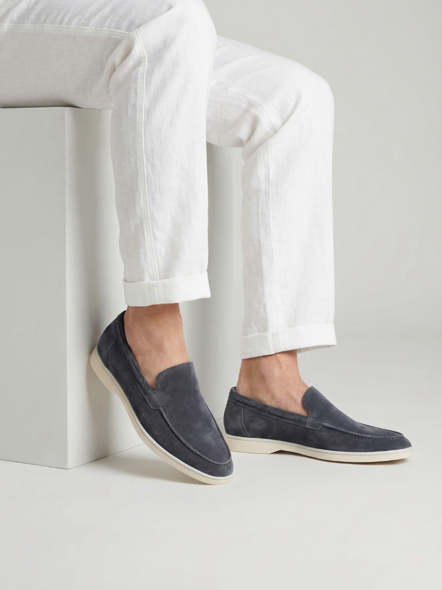 Steel Blue Yacht Loafers