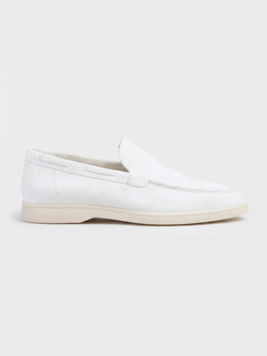 White Yacht Loafers
