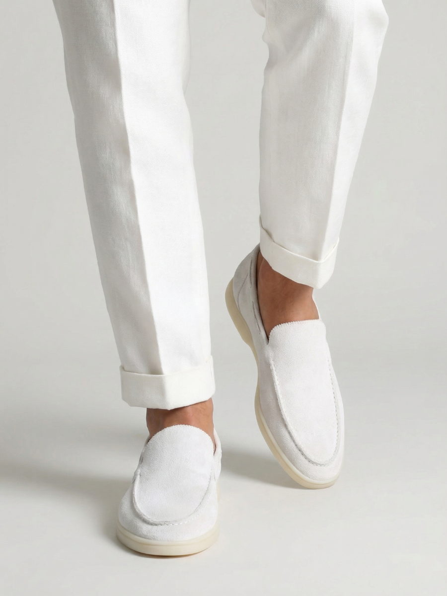 White Yacht Loafers