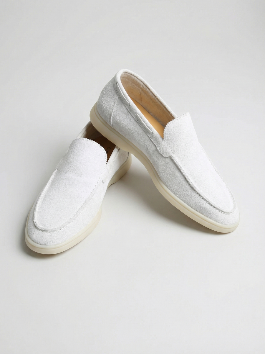 White Yacht Loafers
