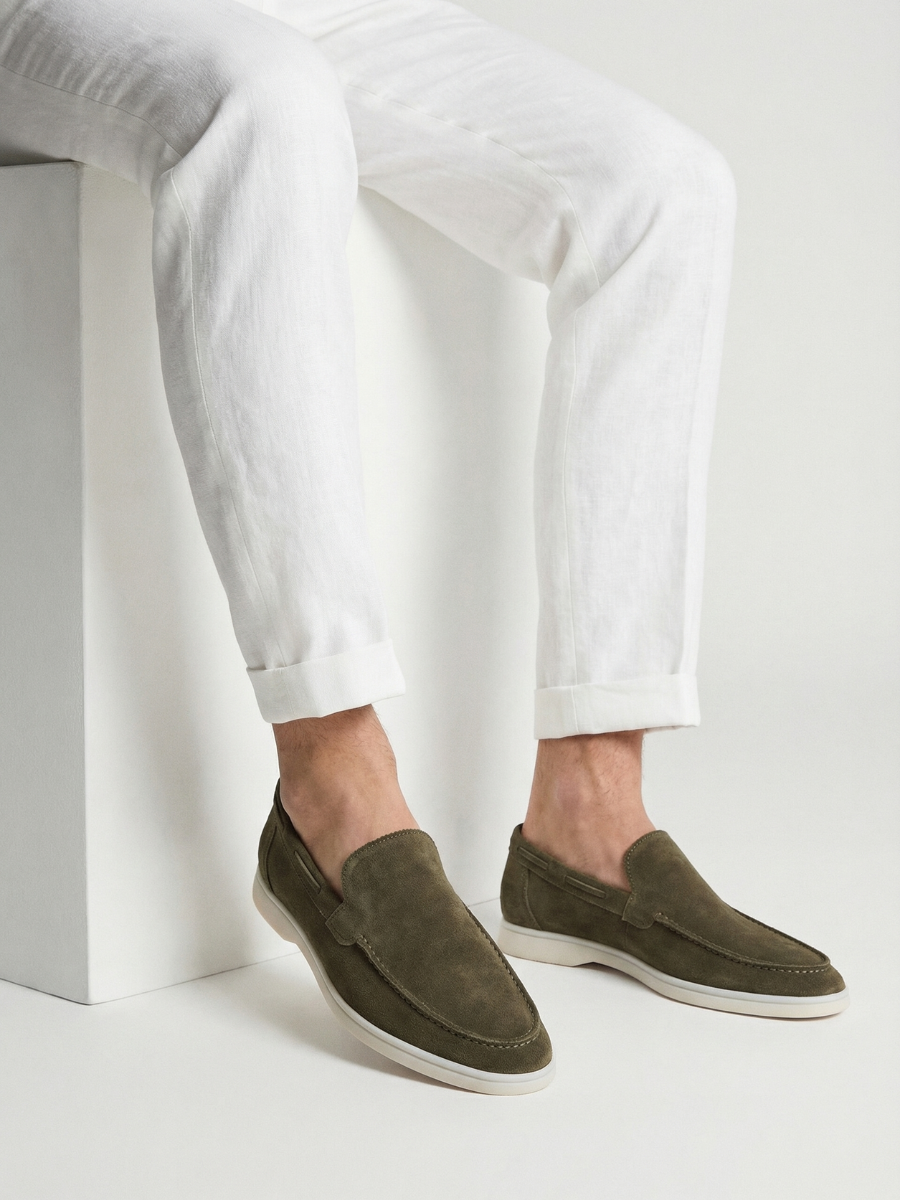 Olive Yacht Loafers