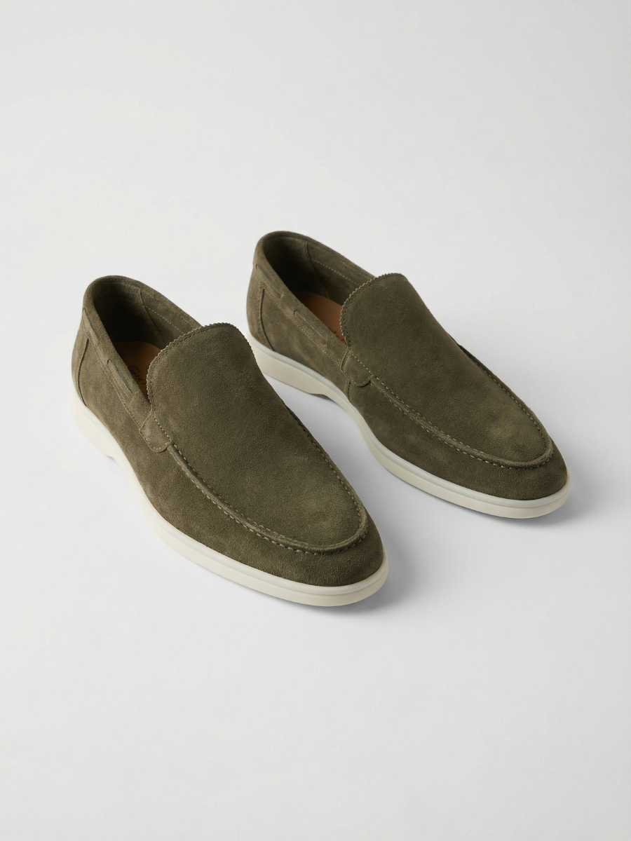 Olive Yacht Loafers